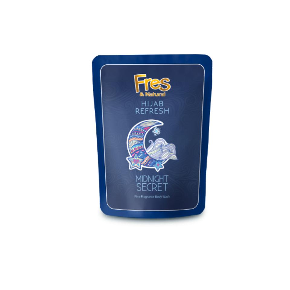 Fres & Natural Sabun Mandi Cair Dark Blue Pouch 400 ml - Gambar 3
