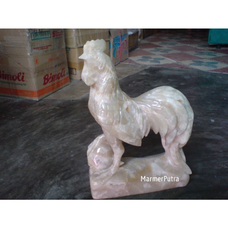 Patung Ayam Jago Onix Bawean Geratis Ongkir area jawa