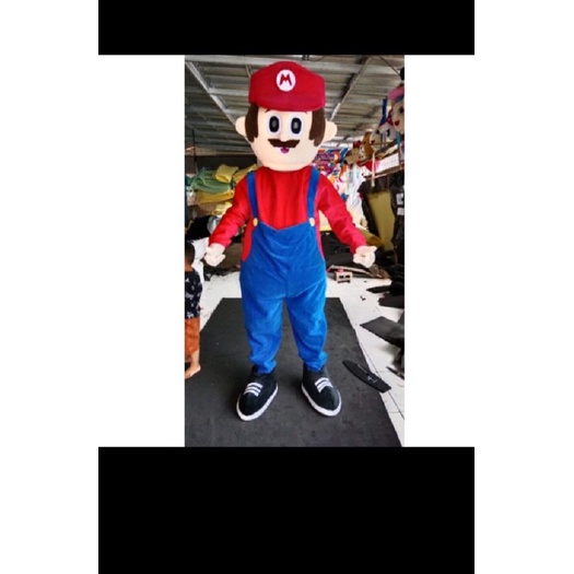 kostum badut mario termurah