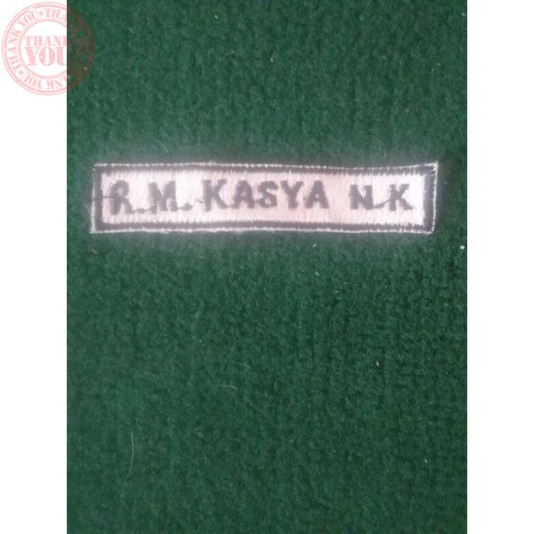 Bet nama seragam sekolah Bordir Nama Dada