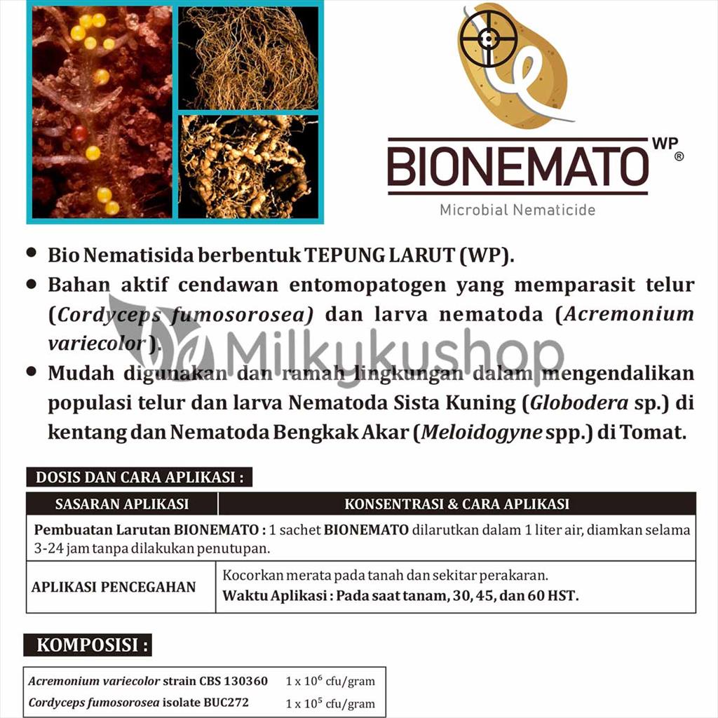 BIONEMATO WP 100 GRAM PER SACHET NEMATISIDA PESTISIDA
