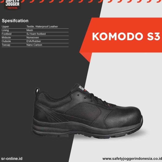 SEPATU SAFETY JOGGER TYPE KOMODO S3 ESD SRC METAL FREE SDFS5646SD
