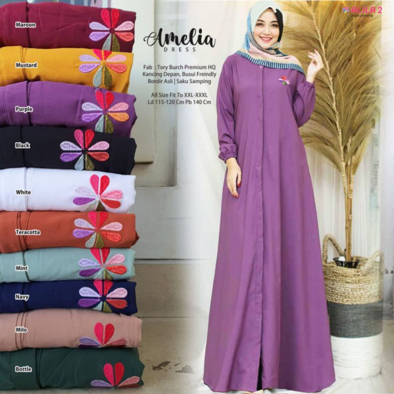 Amelia Dress by Alila 2 / Gamis Formal / Gamis Premium / Gamis Casual