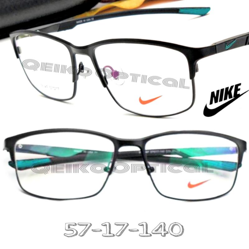 Kacamata Frame Pria Titanium Nike NK7793s57 Col.05-1 BLK/G Model Casual Elegan