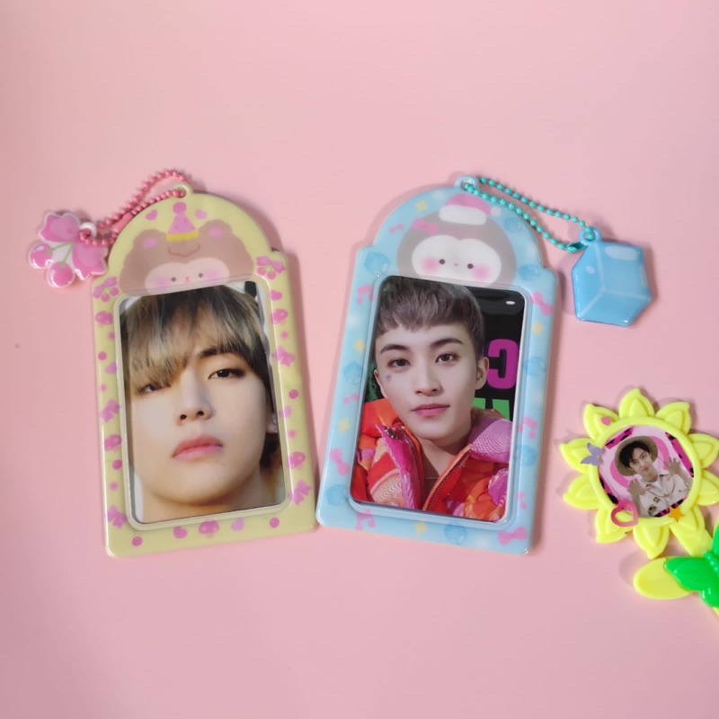 (itspico) Card Holder for photocard motif pink blue purple yellow