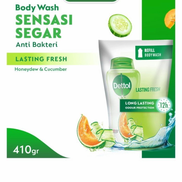 Dettol sabun mandi kemasan refill 410ml detol body wash 400 ml Cool