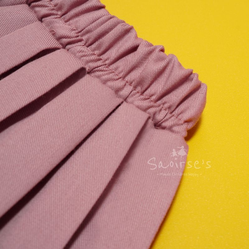 SAOIRSE'S Hailey - Rok Tenis Plisket Anak Perempuan Korea/Flare Skirt Katun Anak /Rok Mini 1-10 Th
