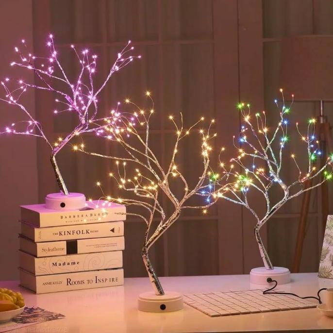 Lampu Meja Led Pohon/ Lampu Tidur Pohon/Lampu Tidur Model RantingPohon ready
