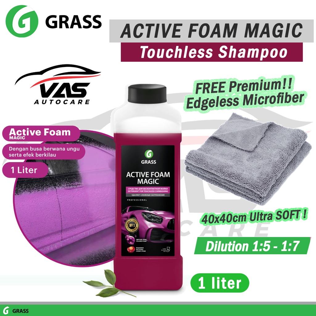 Jual GRASS ACTIVE FOAM MAGIC Touchless Shampoo Sampo 1 LITER | Shopee ...