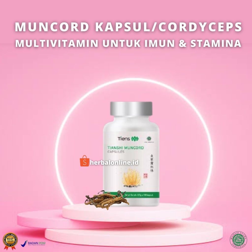 Multivitamin Immune Tubuh Anti Virus Muncord Extract Cordyceps Vitamin Daya Tahan Stamina Pria Plus 
