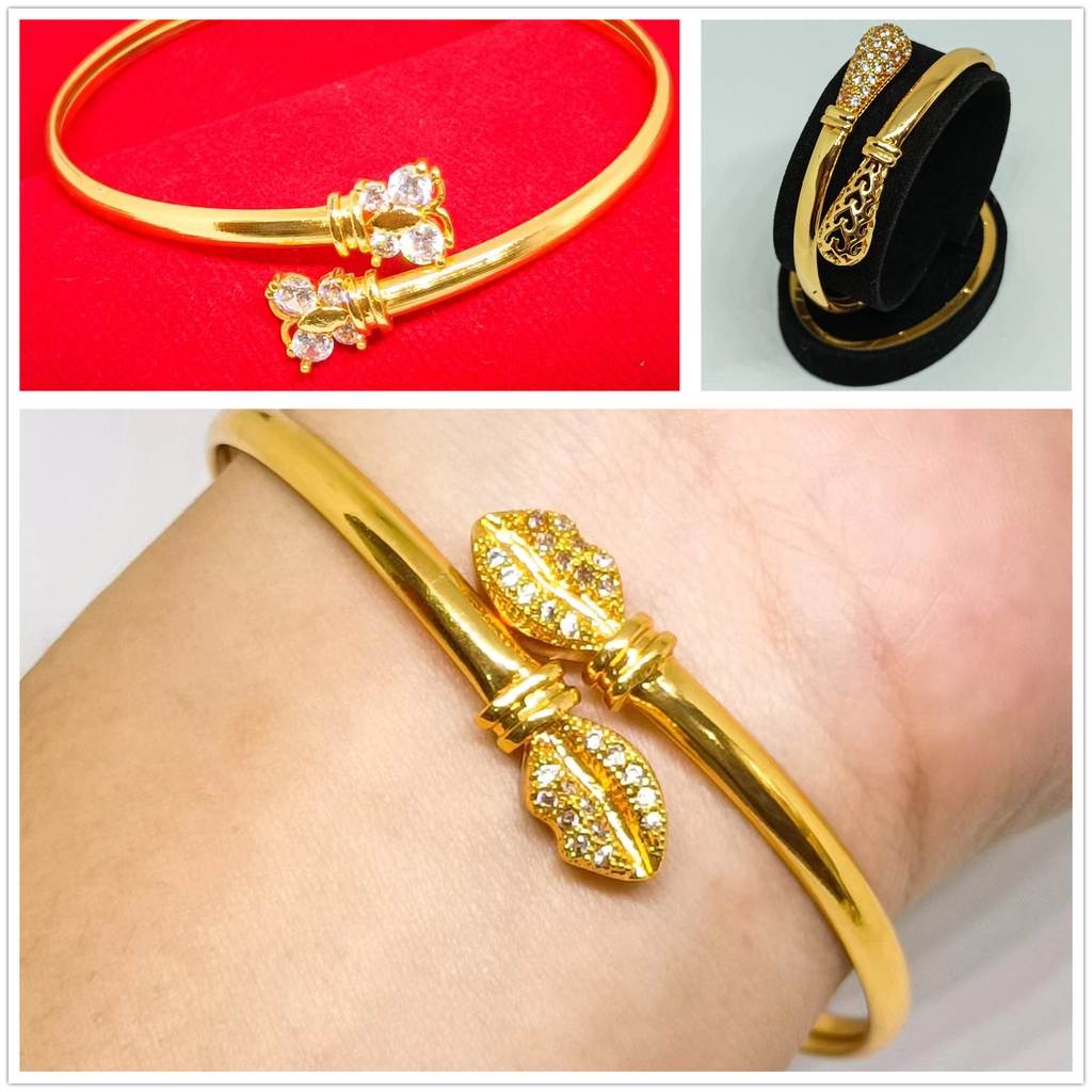 terbaru Gelang keroncong lapis Emas 24k Gold xuping fashion perhiasan