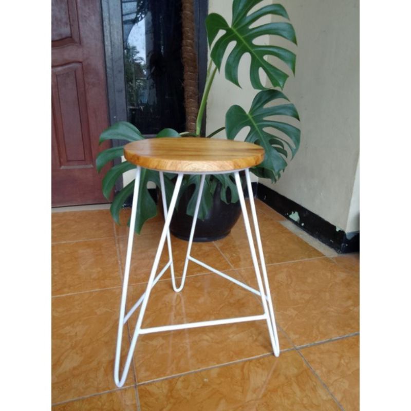 Bangku kafe minimalis/bangku bar kafe tinggi 50cm