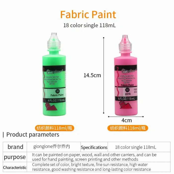 

Cuci Gudang Giorgione Fabric Paint 118Ml Hemat