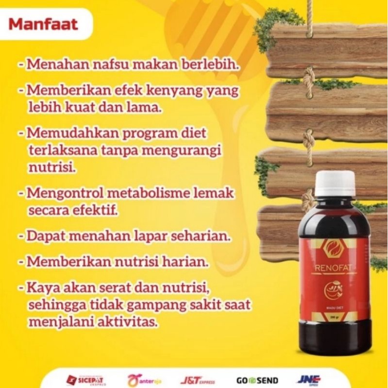 Madu Pelangsing Renofat Diet Aman Tanpa Efek Samping