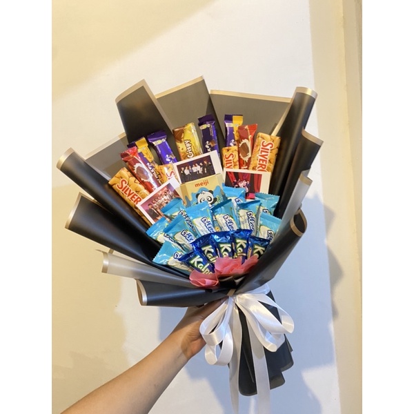 BUKET SNACK COKLAT SILVERQUEEN DELFI CADBURY DILAN BUKET