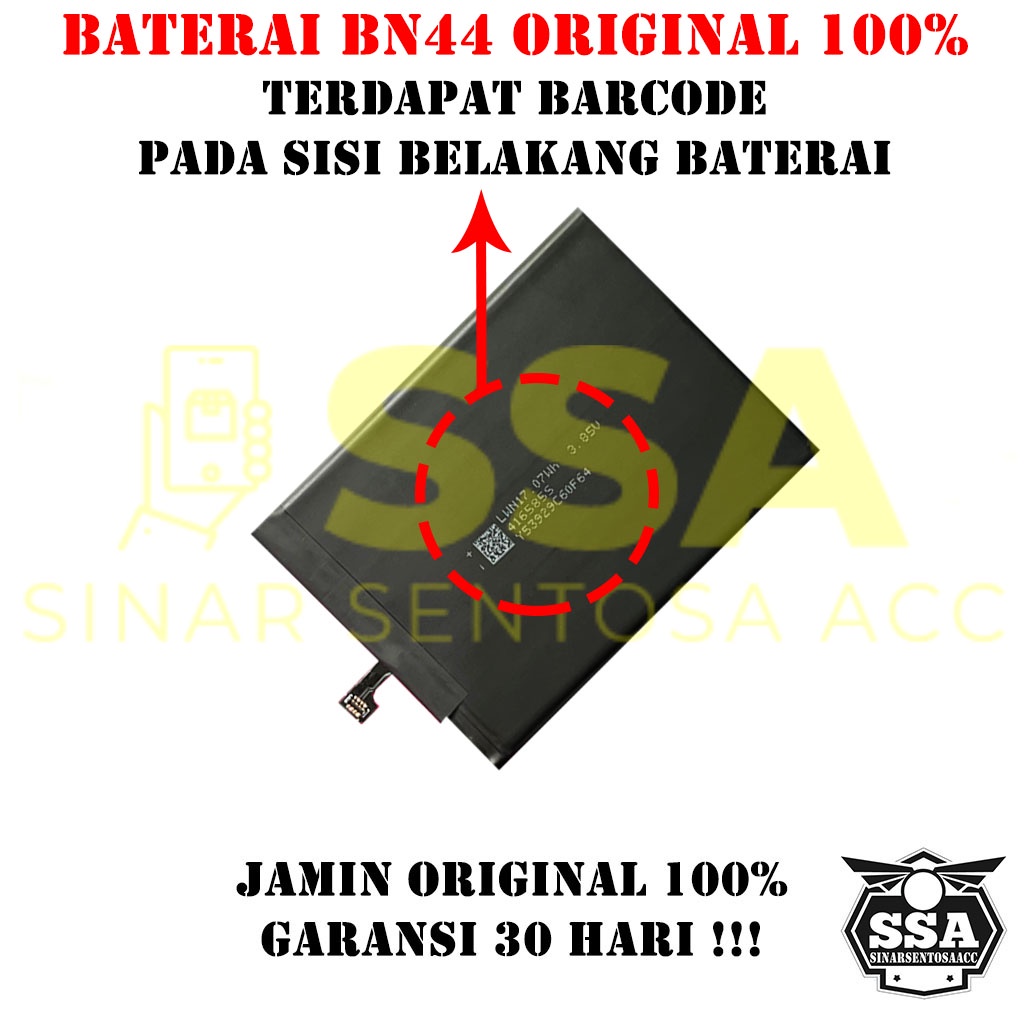 Baterai Original 100% Xiaomi Redmi 5 Plus BN44 Redmi5Plus Xiaomi5Plus Redmi BN 44 Original Batu Batere Batre Battery Batrai Batrei ori hp Xiao Mi Garansi