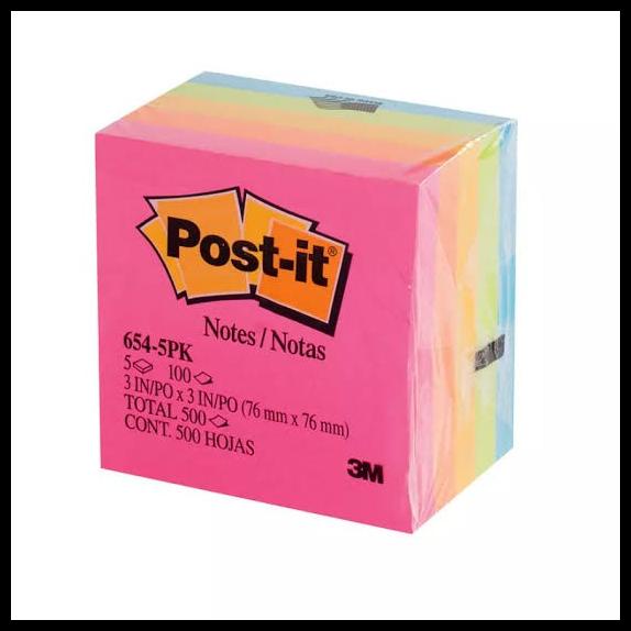 

Post-It Notes 3M 654 Colour (Isi 5 Pad)