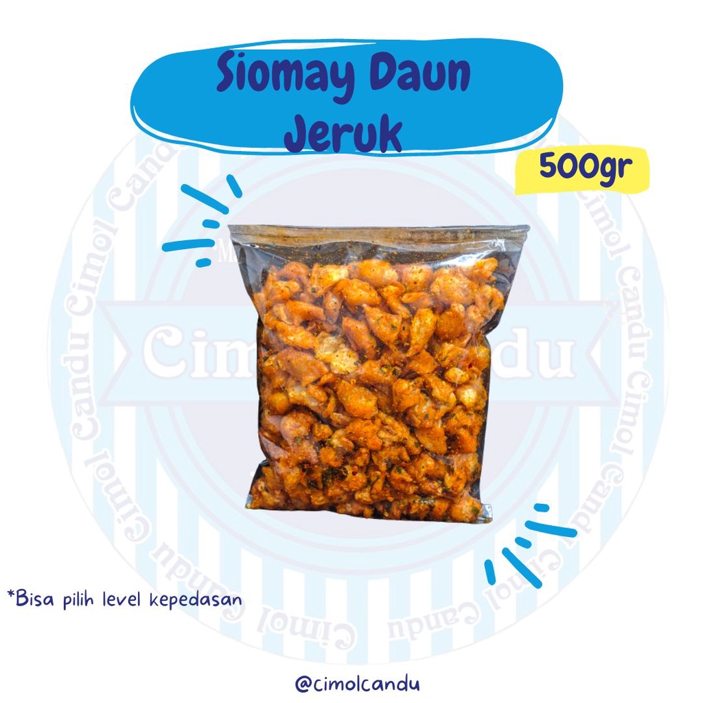 

Siomay Kering Pedas Daun Jeruk 1/2KG