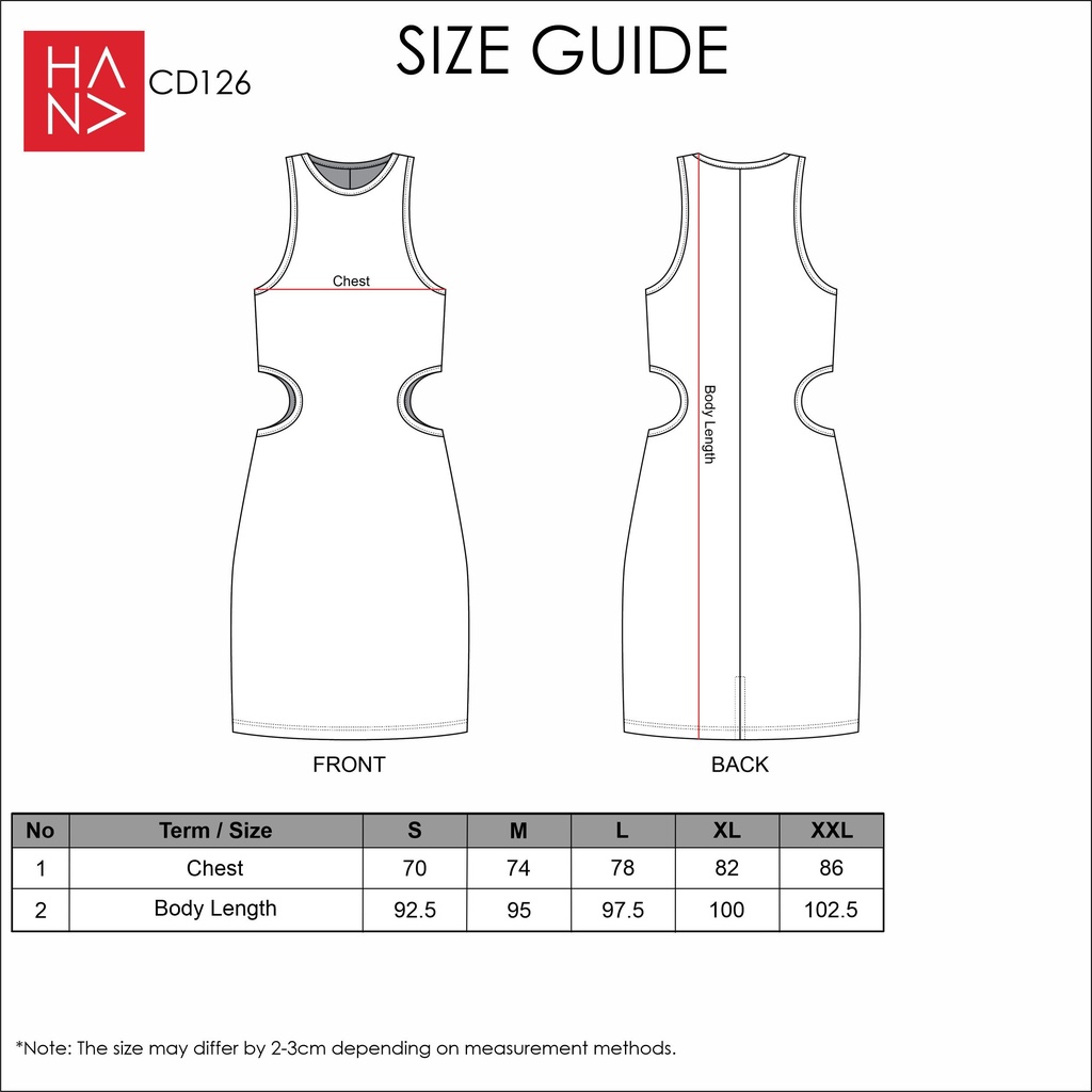 HanaFashion JKT - Jolly Bodycon Casual Midi Dress - CD126