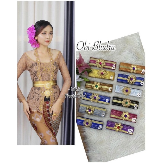 Aneka macam Selendang obi - sabuk obi kebaya - belt obi - obi bali - sabuk kebaya modern - sabuk obi untuk kebaya - selendang kebaya - belt obi