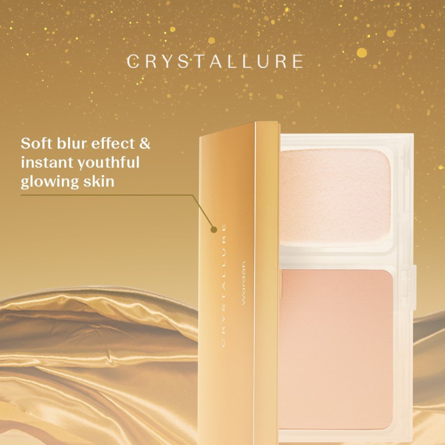 ★ BB ★ Wardah Crystallure Precious Luminizing Silk Powder Foundation 12gr - Bedak Padat - Powder Foundation