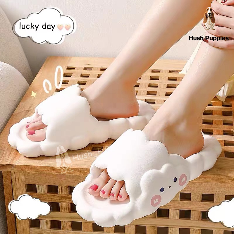 [36-41] Komin Sandal Selop Wanita Cute Cloud Sandal Jelly Korea Anti Slip Sandal Rumah Import Sandal Awan Lucu Nyaman Empuk