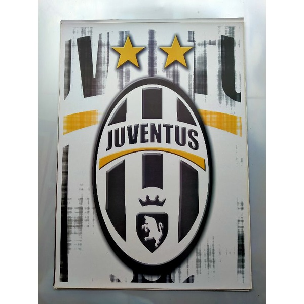 poster  jumbo logo bola Juventus ukuran 50x70