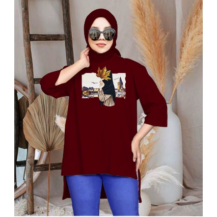 FC - TUNIK BASIC OVERSIZE WANITA HIJAB'S VARIASI 0220 DTF