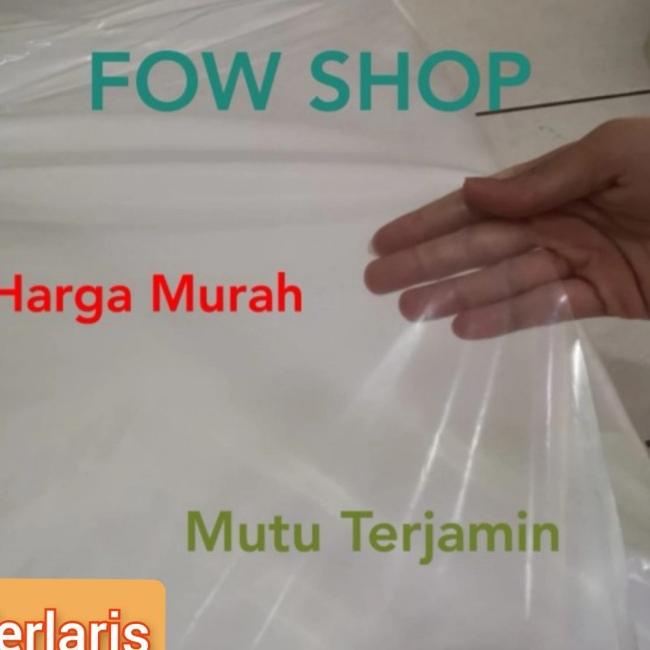

Plastik Cor Bening PE 08, Lebar 2 Meter Bentuk Kantong