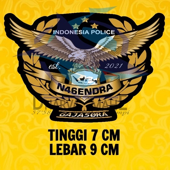 N46ENDRA GAJASORA, Stiker Angkatan 46, Stiker polisi, stiker polri, stiker polsek, stiker polres, st