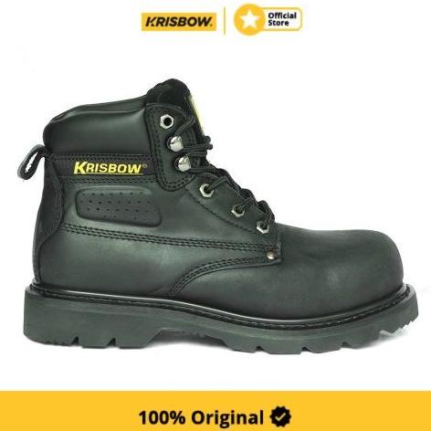 Krisbow Vulcan Sepatu Pengaman - Hitam Ukuran 39