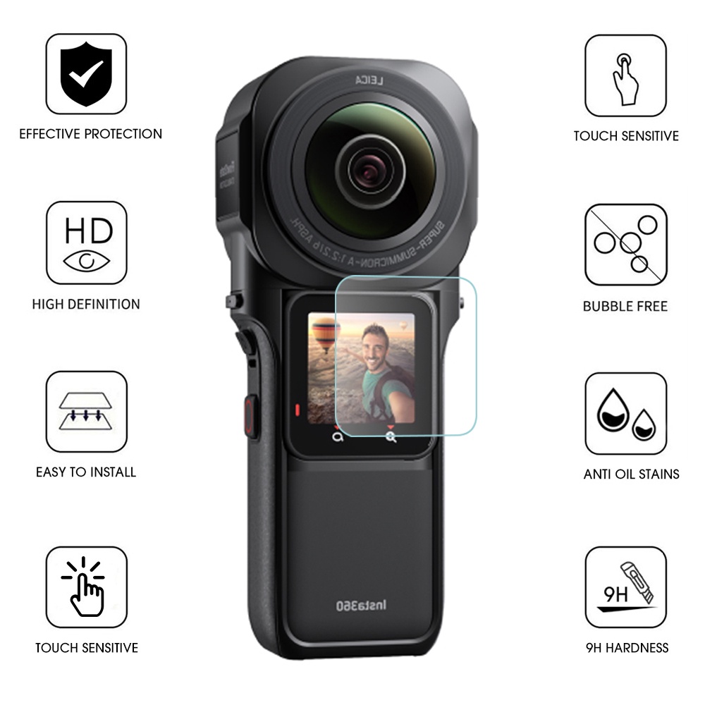 Pelindung Layar Tempered Glass HD Bening Anti Gores Untuk Insta 360 ONE RS