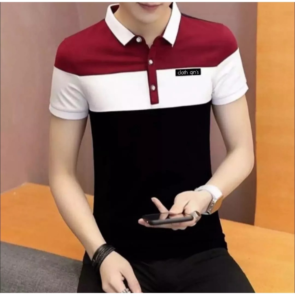 TERLARIS  GS-Archi kaos pria kombinasi warna bahan cotton combed 24s-kaos pria distro-kaos pria kere