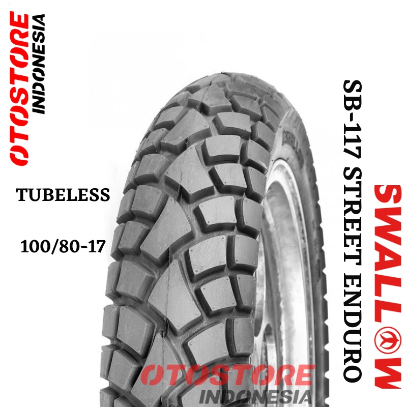 Ban Luar Motor Swallow SB-117 STREET ENDURO 100/80-17 Ring 17 Tubeless