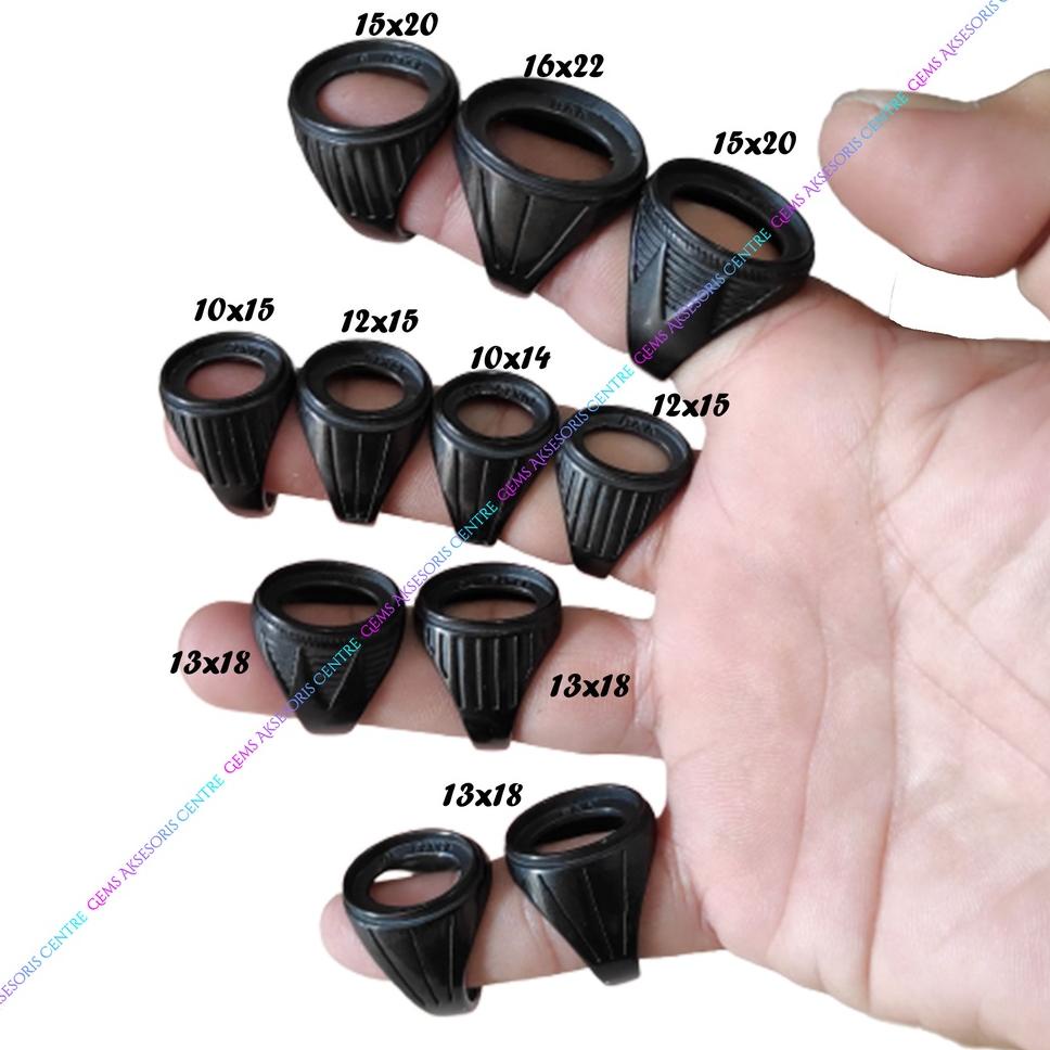 Menarik.. BLACK RING EMBAN BATU AKIK MODEL TANAM