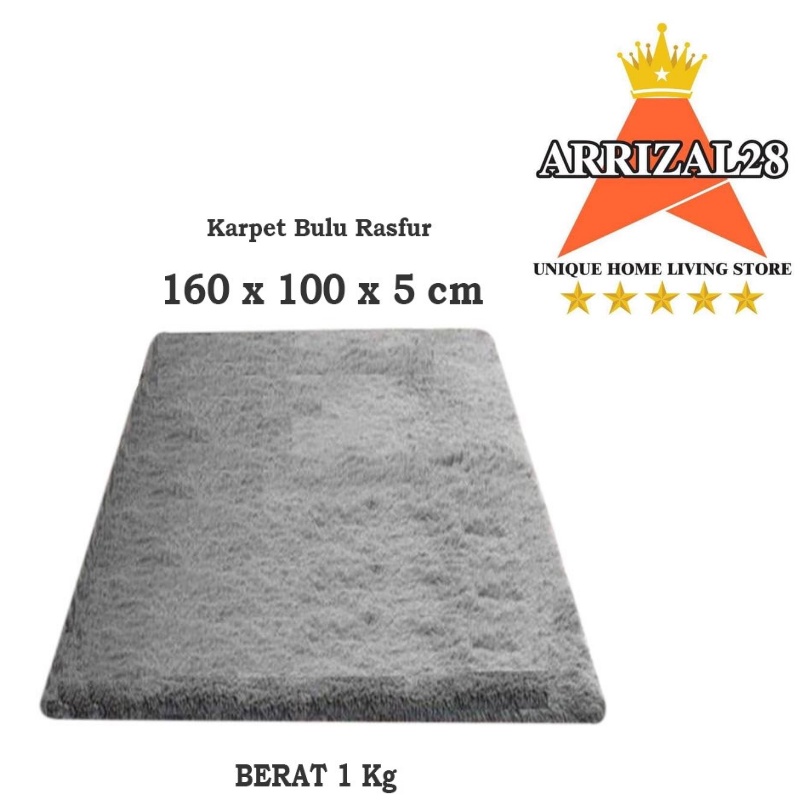 NEW KARPET BULU RASFUR PILLOW109 "ASA" 160X100 CM