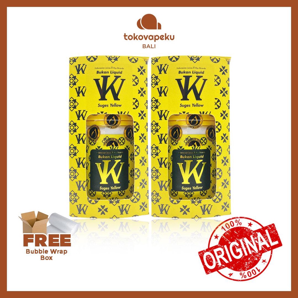 BUKAN LIQUID KW SUGES YELLOW 3MG 60ML AUTHENTIC by ROY RICARDO