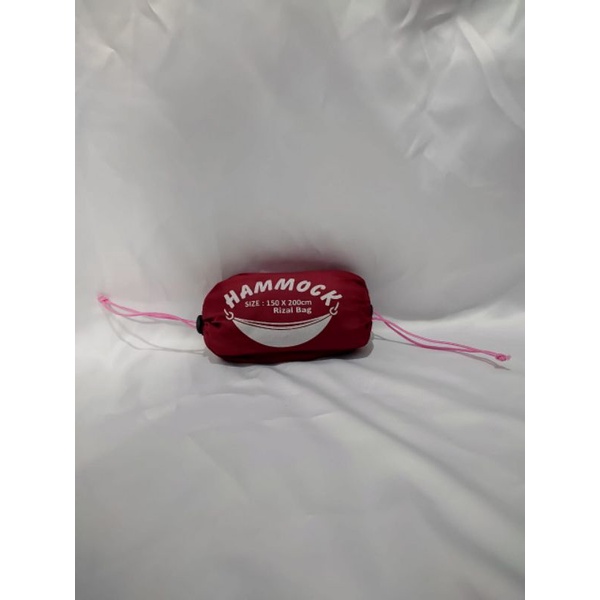 HAMMOCK TIDUR GANTUNG RIZALBAG SIZE 200×150 KUAT BEBAN 200KG
