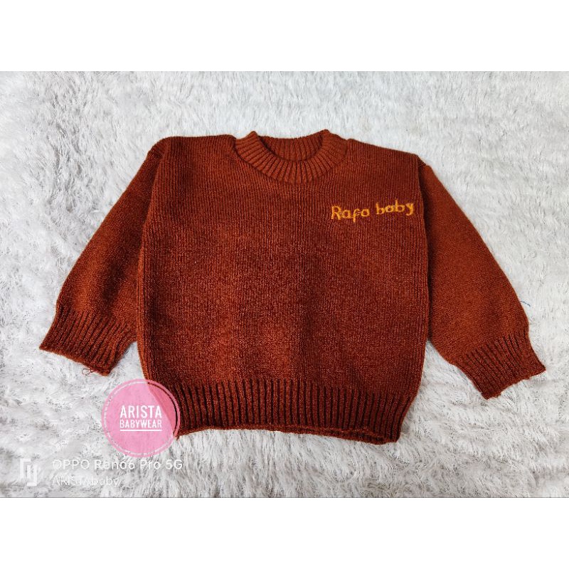 RAFFAbaby - atasan sweater bayi rajut premium