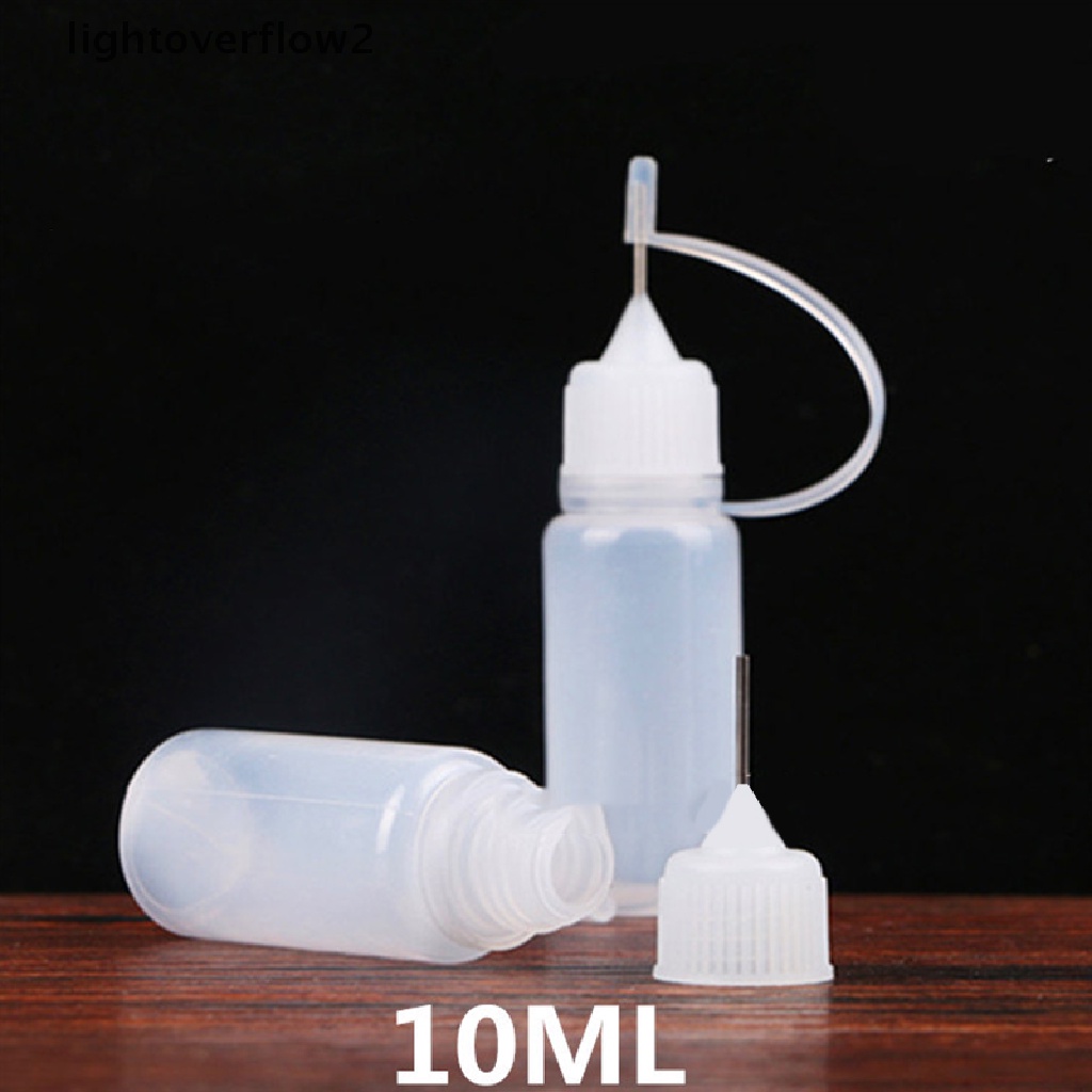 (lightoverflow2) Botol Plastik pe 15ml 30ml 10ml portable Untuk Minyak (ID)