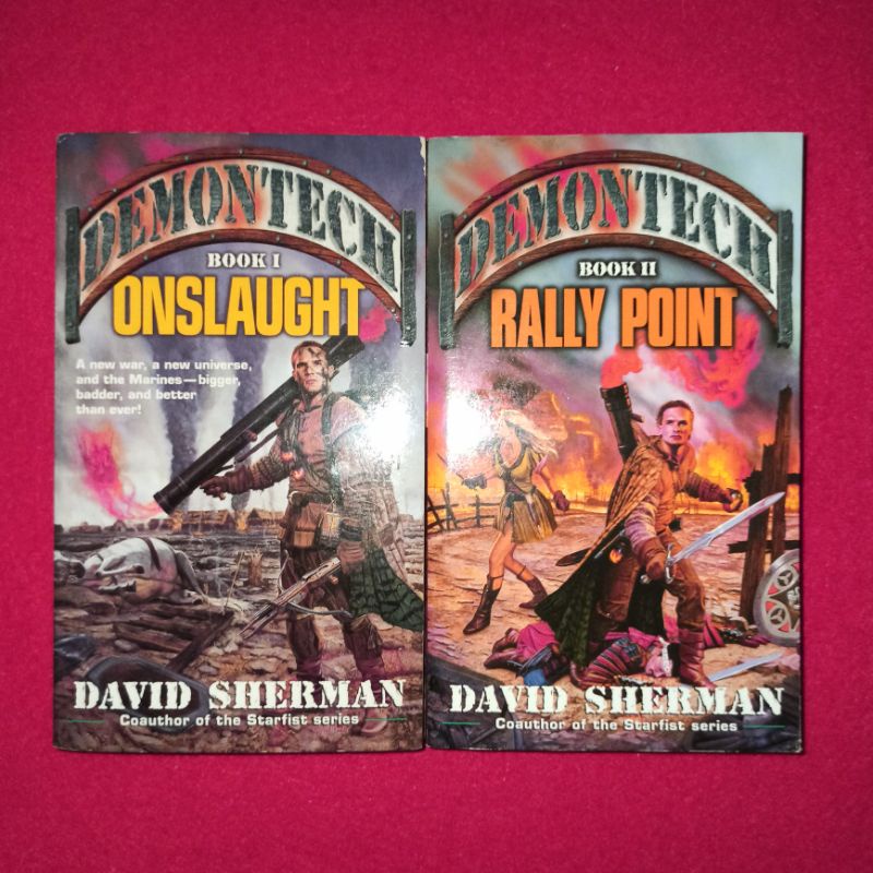 Novel bahasa Inggris David Sherman DEMONTECH RALLY POINT and ONSLAUGHT