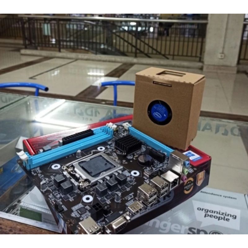 paketan mobo h55 + prosesor i5 750 + fan dan ram 8gb