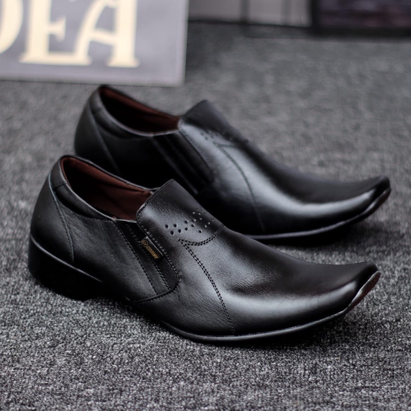 VEIL Sepatu Pantofel Pria Kulit Asli Formal Casual Kerja Kantor