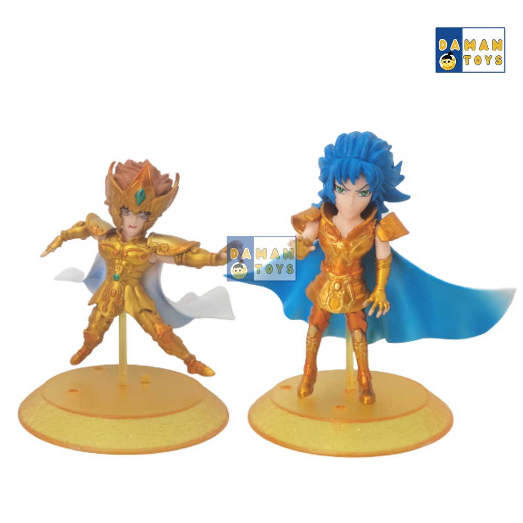 Figure Saint Seiya Soul of Gold Anime Set 5 Miniatur Pajangan Topper Kue Mainan Zodiac Saiya