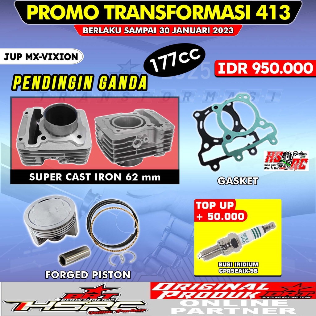 BLOK CYLINDER BRT Yamaha Jupiter MX 135 Vixion OLD 62 mm Vixion NEW NVL NVA XABRE MX KING R15 V2 Sil
