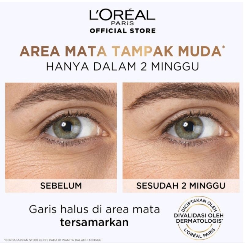 L'OREAL PARIS  TRIPLE ROLLER 2.5% HYALURON + CAFFEINE EYE SERUM