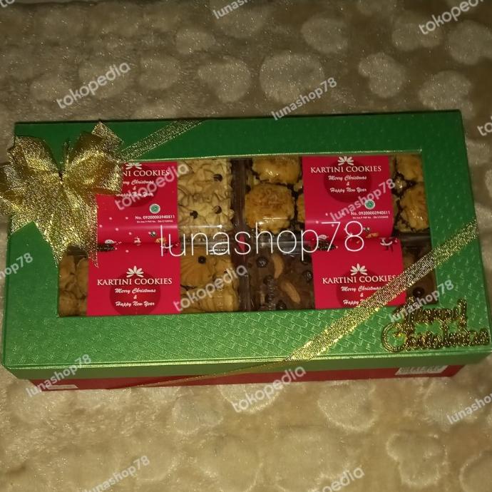 

siap kirim] Kukis Natal Kartini cookies gift pack isi 4 macam kukis