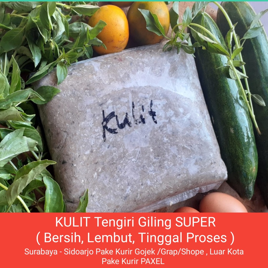 

KULIT IKAN TENGGIRI GILING / KULIT TENGIRI 1 KILO/bahanPempek/bahansioamay/bahanotakotak