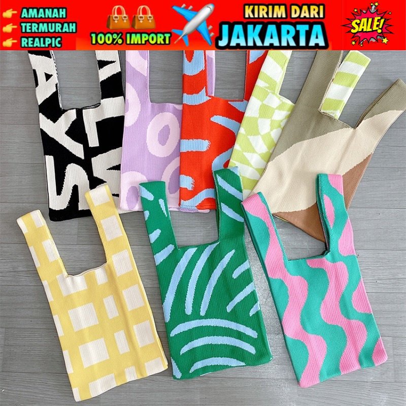 TAS WANITA 3150 - BUFFOLLOW Vacay Tote Bag 9 Motif - Tas Bangkok Thailand Bufollow Bag Bufolow Buffolow Bufollow Totebag - E1