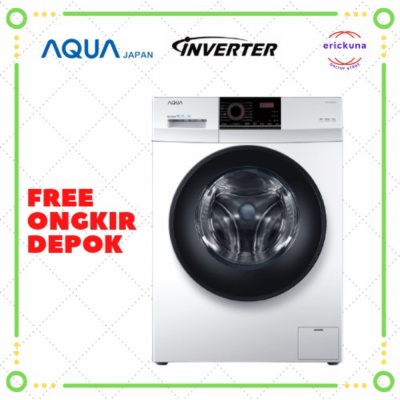 AQUA MESIN CUCI FRONT LOADING 7 KG FQW-700829 QD INVERTER LOW WATT Promo